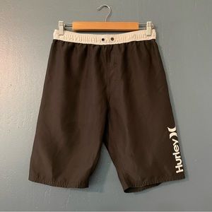 Hurley Boys Black Board Swim Shorts Size XL